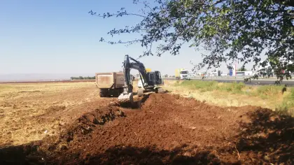Diyarbakır Karacadağ Organize Sanayi Bölgesi ağır hafriyat ve fabrika sahası kazı işleri